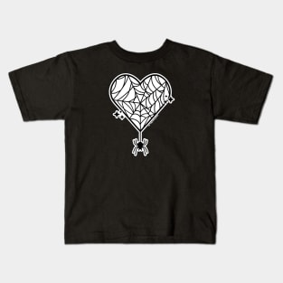 Spiderweb Heart Kids T-Shirt